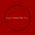 Chinese new year typographical background design