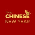 Chinese new year typographical background design