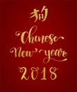 Chinese New Year 2018 Royalty Free Stock Photo