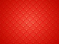 Chinese new year. Vector red abstract design. Japanese traditional background with waves Royalty Free Stock Photo