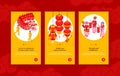 Chinese New Year Vertical Banners Royalty Free Stock Photo