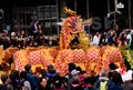 Chinese New Years Day Parade with colorful Dragon.