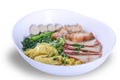 Chinese Noodle With Barbecue Pork And Wanton Royalty Free Stock Photo