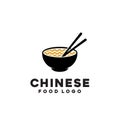 Chinese noodle restaurant vector logo design