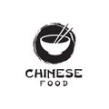 Chinese noodle restaurant vector logo design