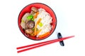 Chinese noodles with beef and vegetables Royalty Free Stock Photo