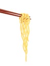 Chinese noodles at chopsticks Fast-food meal vector Royalty Free Stock Photo