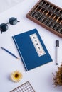 Chinese Notebook Accesories from front Royalty Free Stock Photo