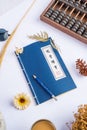 Chinese Notebook Accesories from front Royalty Free Stock Photo