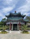 Chinese octagonal pavilion