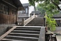 Chinese old stone bridge in Wuzhen Royalty Free Stock Photo