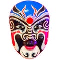 chinese opera mask on a white background. Royalty Free Stock Photo