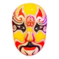 chinese opera mask on white background. Isolated Royalty Free Stock Photo