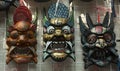 Chinese opera masks Royalty Free Stock Photo