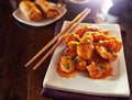 Chinese orange chicken Royalty Free Stock Photo