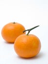 Chinese oranges isolate on white background.