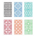 Chinese ornament for door, window, wall and fence