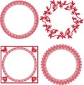 Chinese ornamental frames Royalty Free Stock Photo