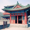 Chinese pagoda on Great Wall(China) Royalty Free Stock Photo