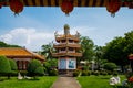 Chinese pagoda inside garden in Bangkok, Thailand Royalty Free Stock Photo