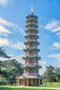 The Chinese pagoda in Kew Gardens Royalty Free Stock Photo