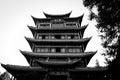 Chinese pagoda in the Old Town of Lijiang Royalty Free Stock Photo