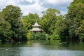 Chinese Pagoda at Victoria Park in Hackney, London Royalty Free Stock Photo