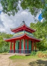 Chinese Pagoda at Victoria Park in Hackney, London Royalty Free Stock Photo