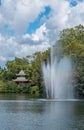 Chinese Pagoda at Victoria Park in Hackney, London Royalty Free Stock Photo