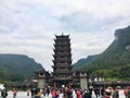 Chinese pagoda at Zhangjiajie national park