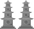Chinese pagodas Royalty Free Stock Photo