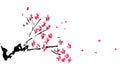 Chinese painting of plum flower Royalty Free Stock Photo