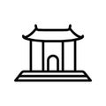 chinese palace icon design