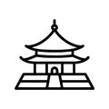 chinese palace icon illustration