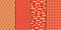 Chinese pattern set. Decorative background