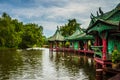 Chinese Pavilion at ancient city Royalty Free Stock Photo