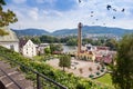 Chinese pavilion, castle gardens, town Decin, North Bohemia, Czech republic