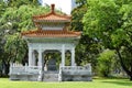 A Chinese pavilion in the middle of Lumphini Park in Bangkok Royalty Free Stock Photo