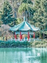 Chinese Pavilion at Stowe Lake, Golden Gate Park, San Francisco, California Royalty Free Stock Photo