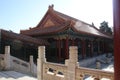 Chinese pavillions in The Summer Palace, Beijing, China. This photo was taken on December 19, 2017 Royalty Free Stock Photo