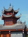 chinese pavilon with blue sky