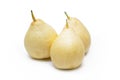 Chinese pear isolated on white background Nashi pear Royalty Free Stock Photo