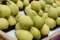 Chinese pear ,Tropiical fruit in china town market Royalty Free Stock Photo