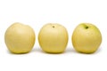 Chinese pears group isolated Royalty Free Stock Photo