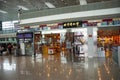 Chinese people and foreign travelers walking visit and wait checkin at Jieyang Chaoshan International Airport at Shantou, China Royalty Free Stock Photo