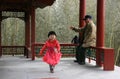 Chinese people in the park