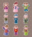 Chinese people stickers