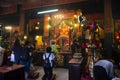 Chinese people visited and respect praying Mazu Chinese sea goddess at Tin Hau Temple in Hong Kong, China