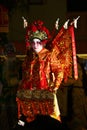 A Chinese performer playing in an Opera during mooncake festival