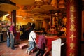 Chinese pilgrims praying, A-Ma Temple, Macau.